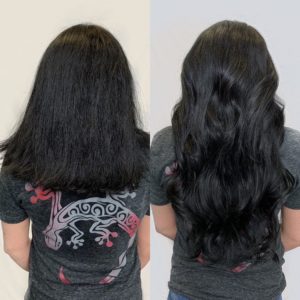 clip in hair extensions by caitlin essing the siren stylist VA Beach