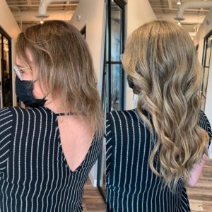 hand tied wefted hair extensions VA beach