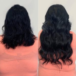 20 in clipin hair extensions for her wedding