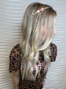 braided hairstyle with fusion hair extensions VA beach