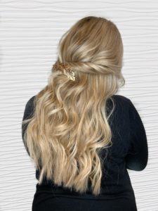 hairstyle with fusion hair extensions VA beach