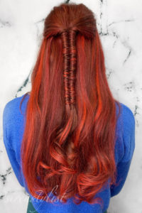 tape in extensions with infinity braid VA braid