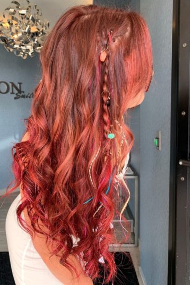 tinsel and feathers hair extensions siren stylist VA beach