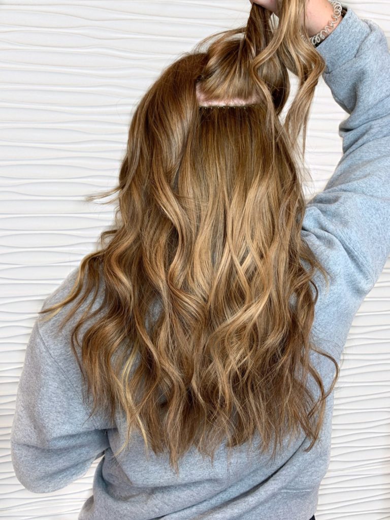 Hand Tied weft extensions Hairtalk VA Beach