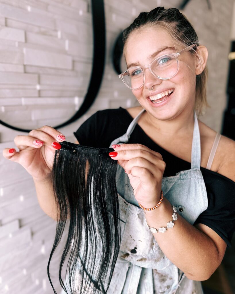 Emily hair extensions stylist VA beach