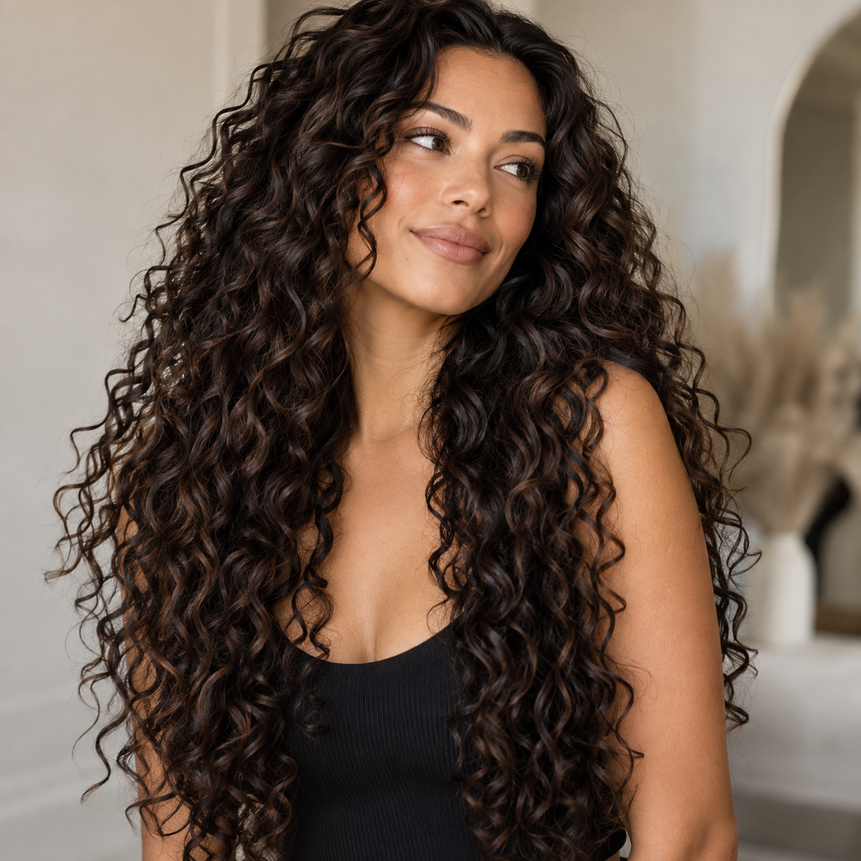 curly hair extensions at Siren Extension Studio curly hair extensions at Siren Extension Studio