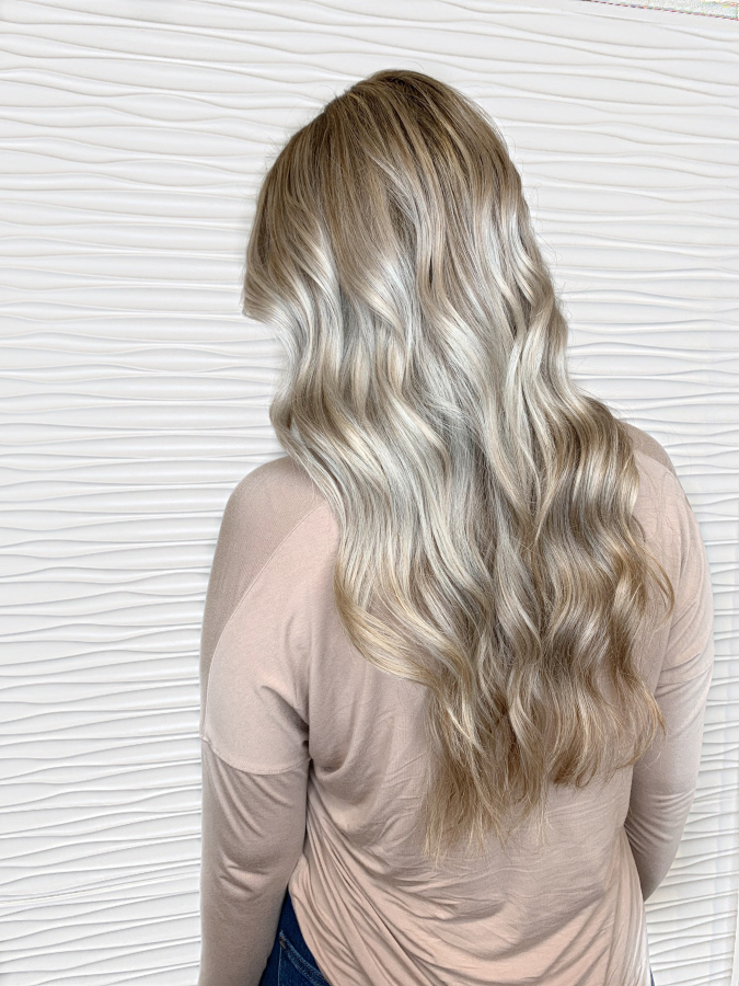 Before After pictures by Caitlin Essing, Siren Hair Extensions VA Beach