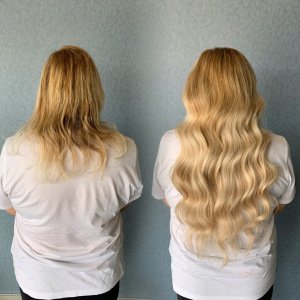 24-inch-coco-marie-weft-extensions-before-after-VA-Beach