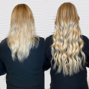 blonde-Hairtalk-hand-tied-wefts-salon-VA-Beach